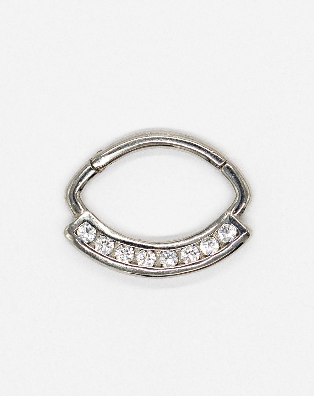 16 Gauge | 6mm Tiara Silver Septum Clicker