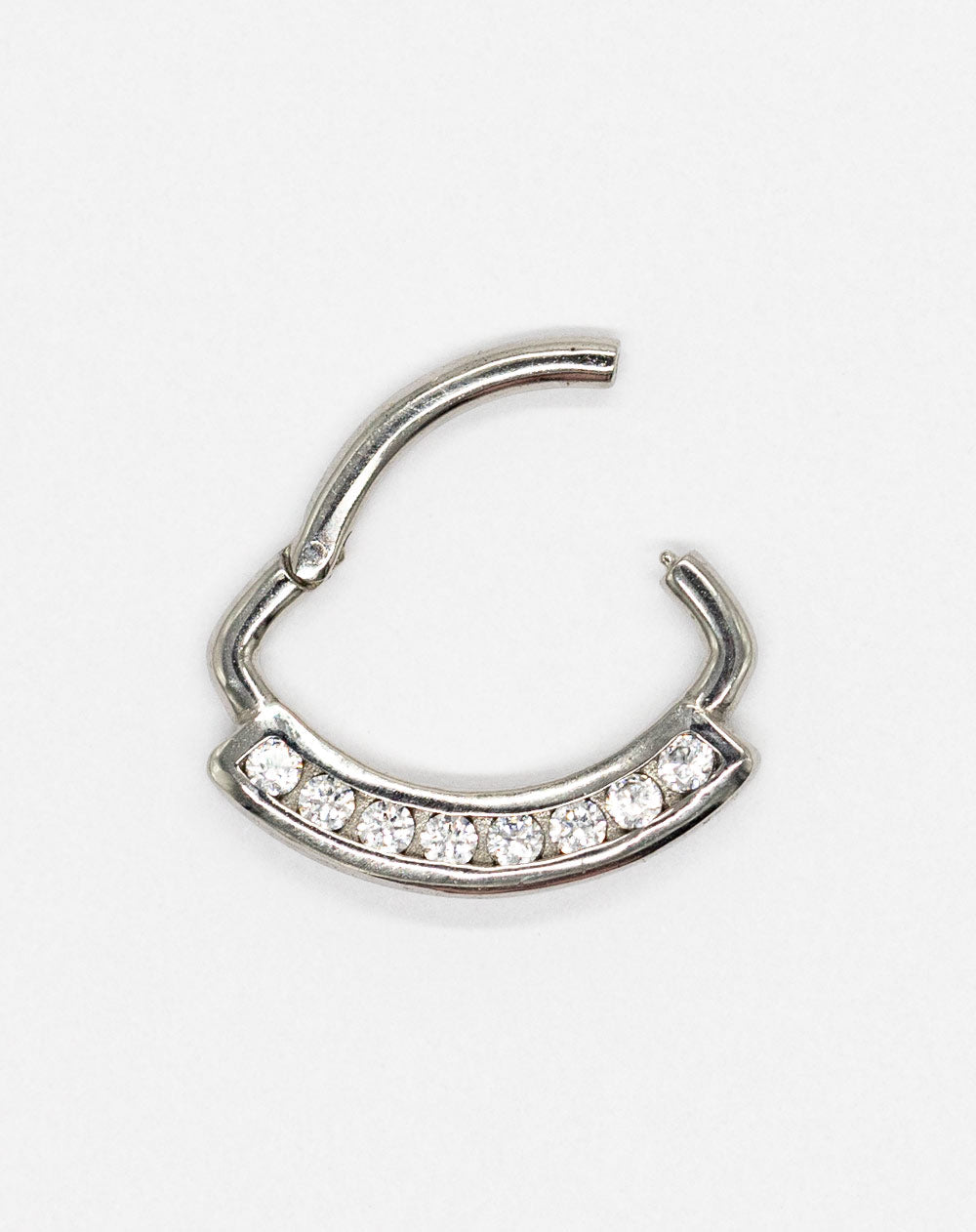 16 Gauge | 6mm Tiara Silver Septum Clicker