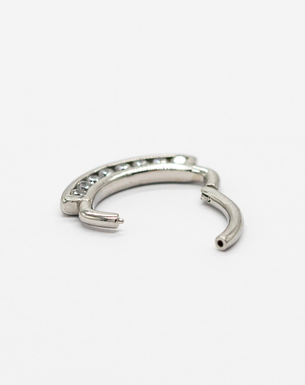 16 Gauge | 6mm Tiara Silver Septum Clicker