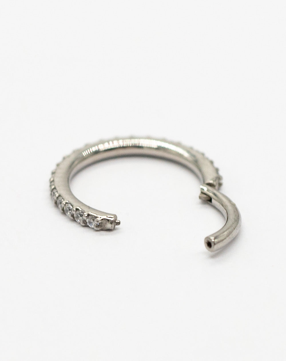 Crystal Halo Hinged Ring