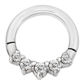 16 Gauge | 8mm 5 Bling Rating Septum Clicker