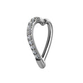 Crystal Heart Navel Clicker