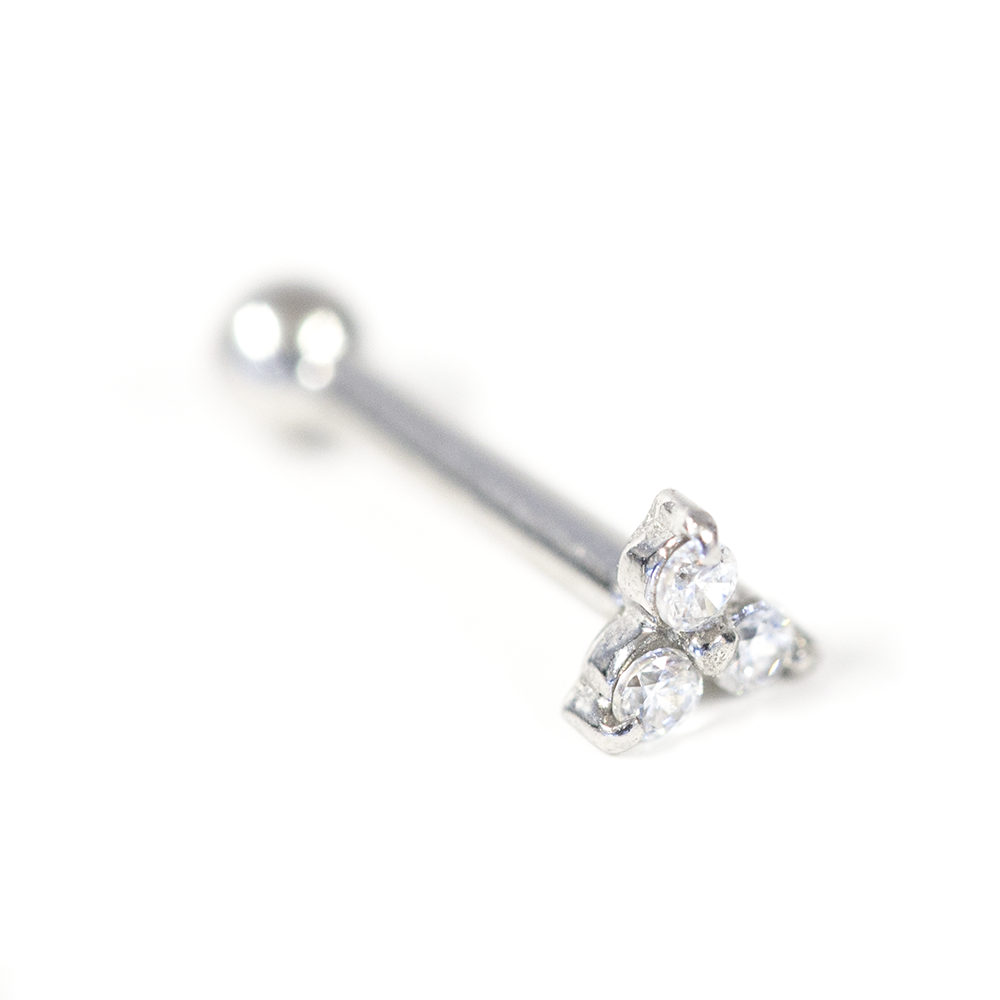 Trinity Jewelled Barbell