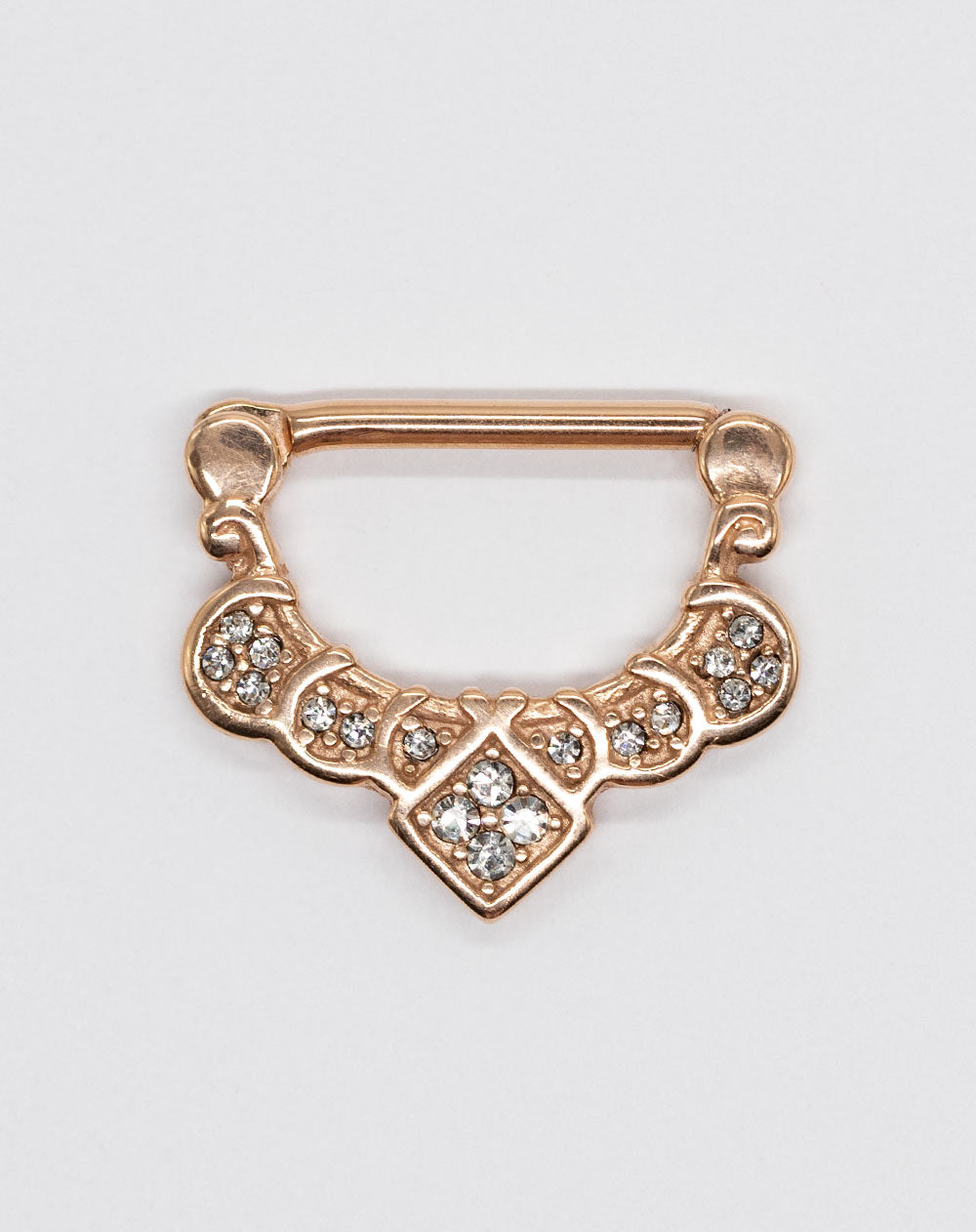 Nipple Clicker - Rg Filigree Cz Design 1.6 X 14mm