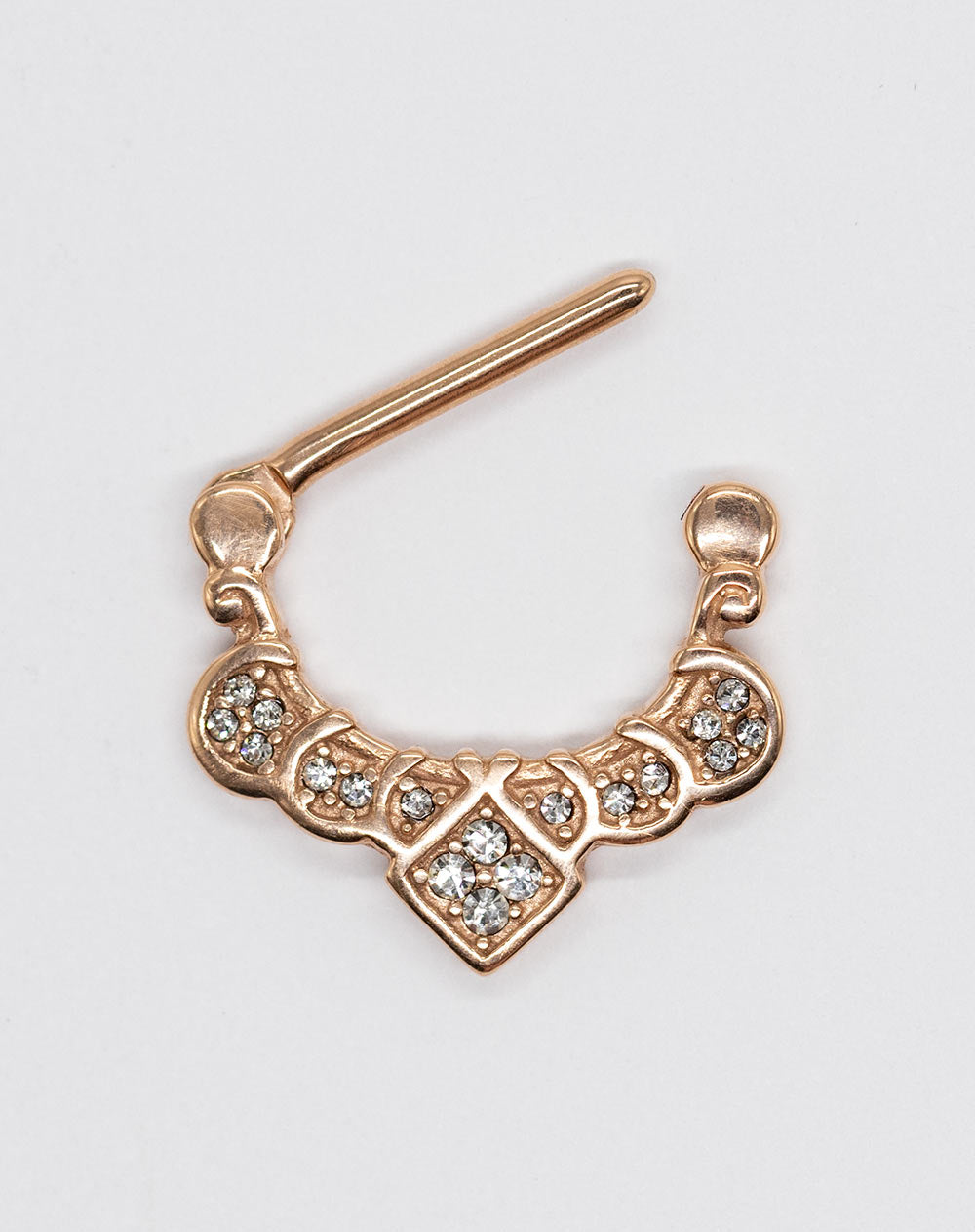 Nipple Clicker - Rg Filigree Cz Design 1.6 X 14mm