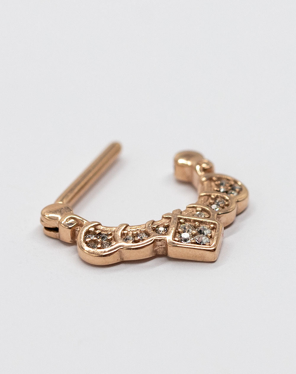 Nipple Clicker - Rg Filigree Cz Design 1.6 X 14mm