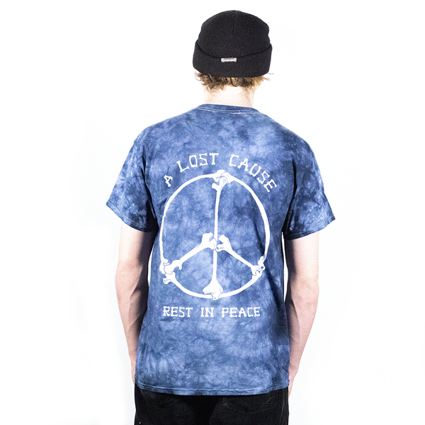 Rest In Peace Acid Blue Tye Dye T-Shirt