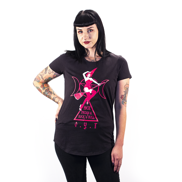 Hex Drugs & Rock N' Roll Ladies T-Shirt