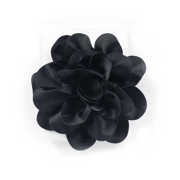 Black Flower Clip
