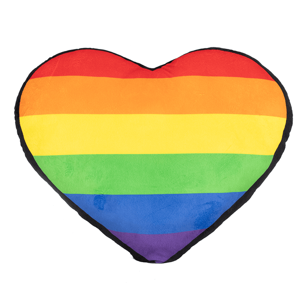 Rainbow Heart Cushion