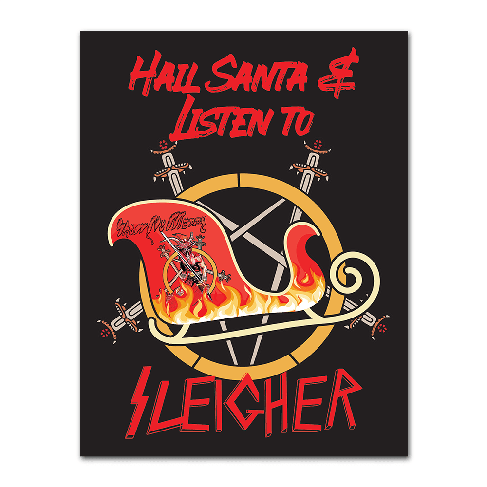 WAKE 'N' BAKE | SLEIGHER XMAS GREETING CARD