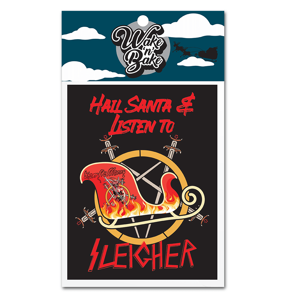WAKE 'N' BAKE | SLEIGHER XMAS GREETING CARD