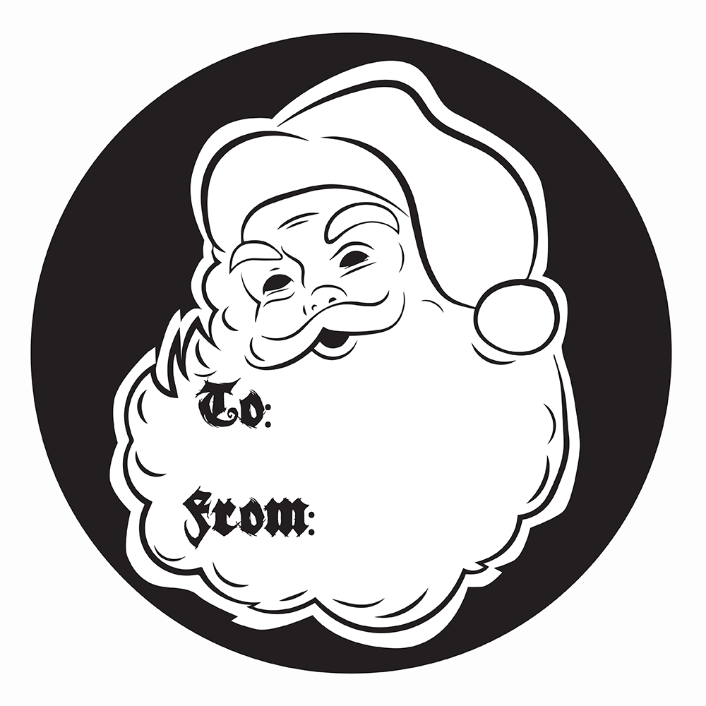 WAKE 'N' BAKE | 24 PACK OF TATTOO XMAS STICKERS