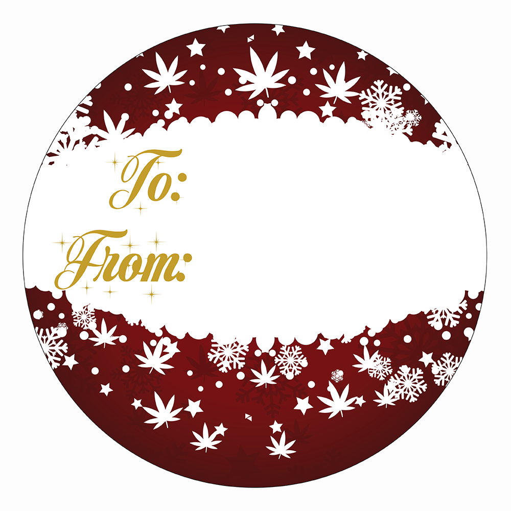 WAKE 'N' BAKE | 24 PACK OF 420 XMAS STICKERS