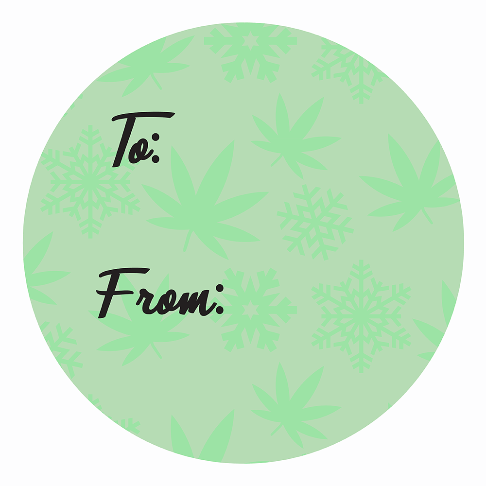 WAKE 'N' BAKE | 24 PACK OF 420 XMAS STICKERS