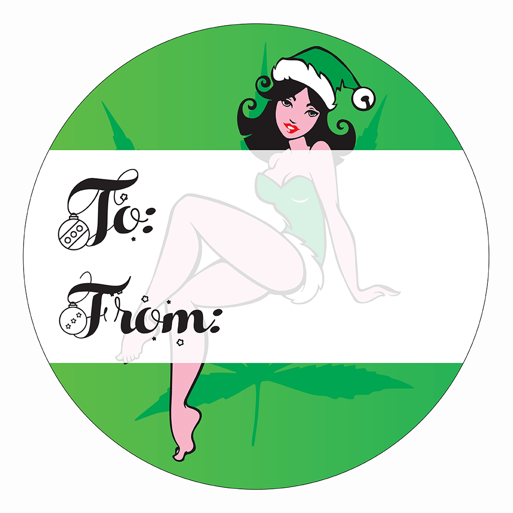 WAKE 'N' BAKE | 24 PACK OF 420 XMAS STICKERS