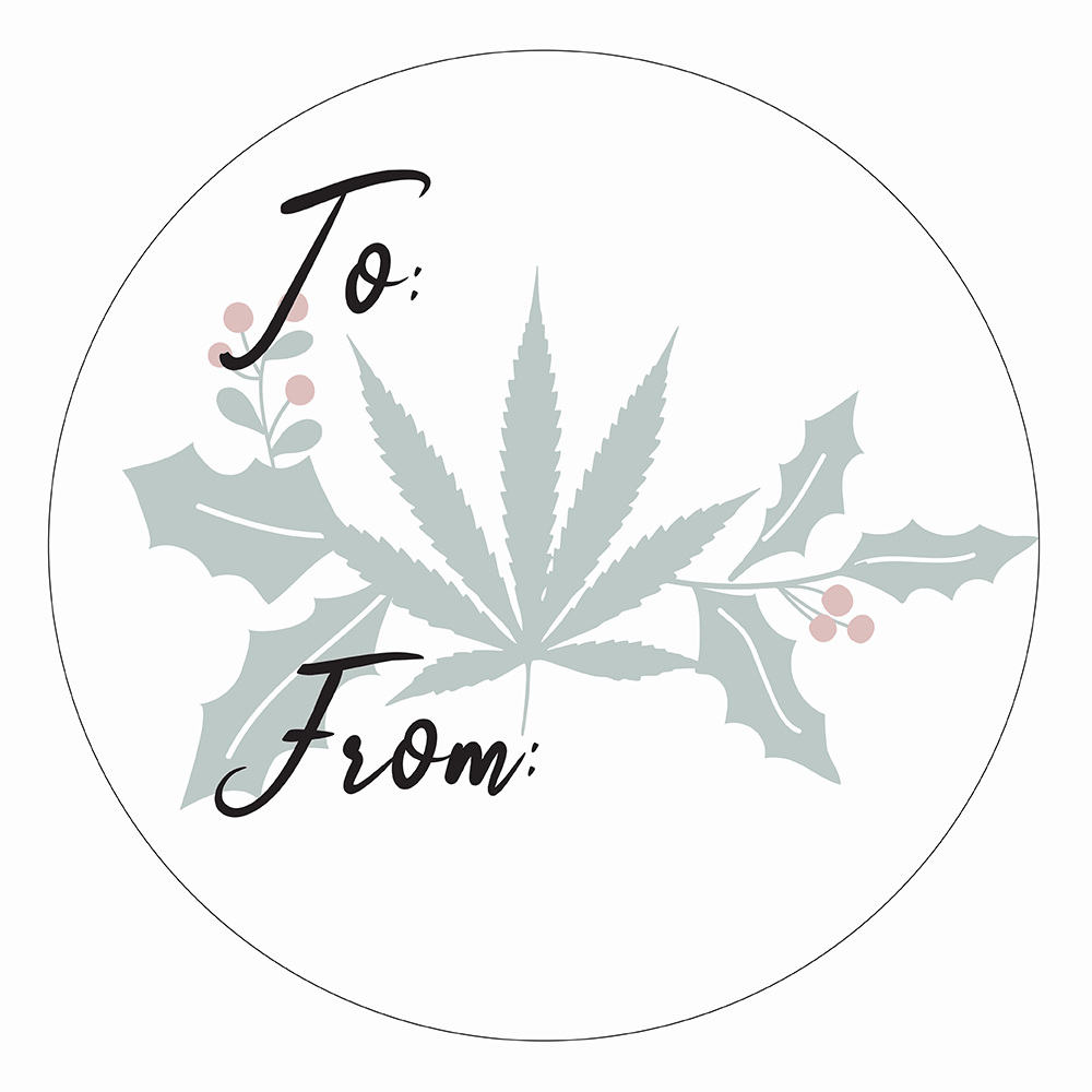 WAKE 'N' BAKE | 24 PACK OF 420 XMAS STICKERS