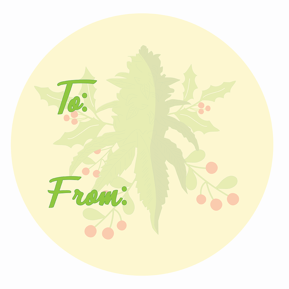 WAKE 'N' BAKE | 24 PACK OF 420 XMAS STICKERS