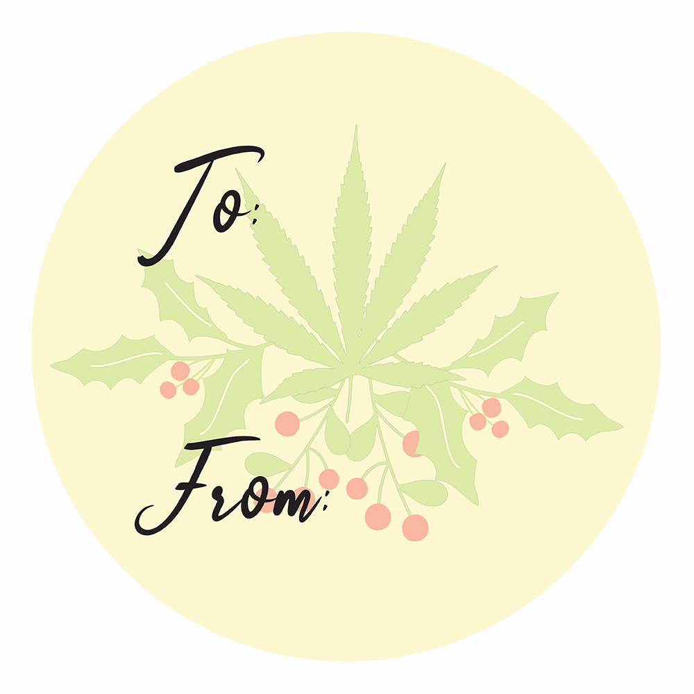 WAKE 'N' BAKE | 24 PACK OF 420 XMAS STICKERS