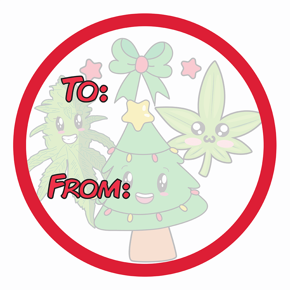 WAKE 'N' BAKE | 24 PACK OF 420 XMAS STICKERS