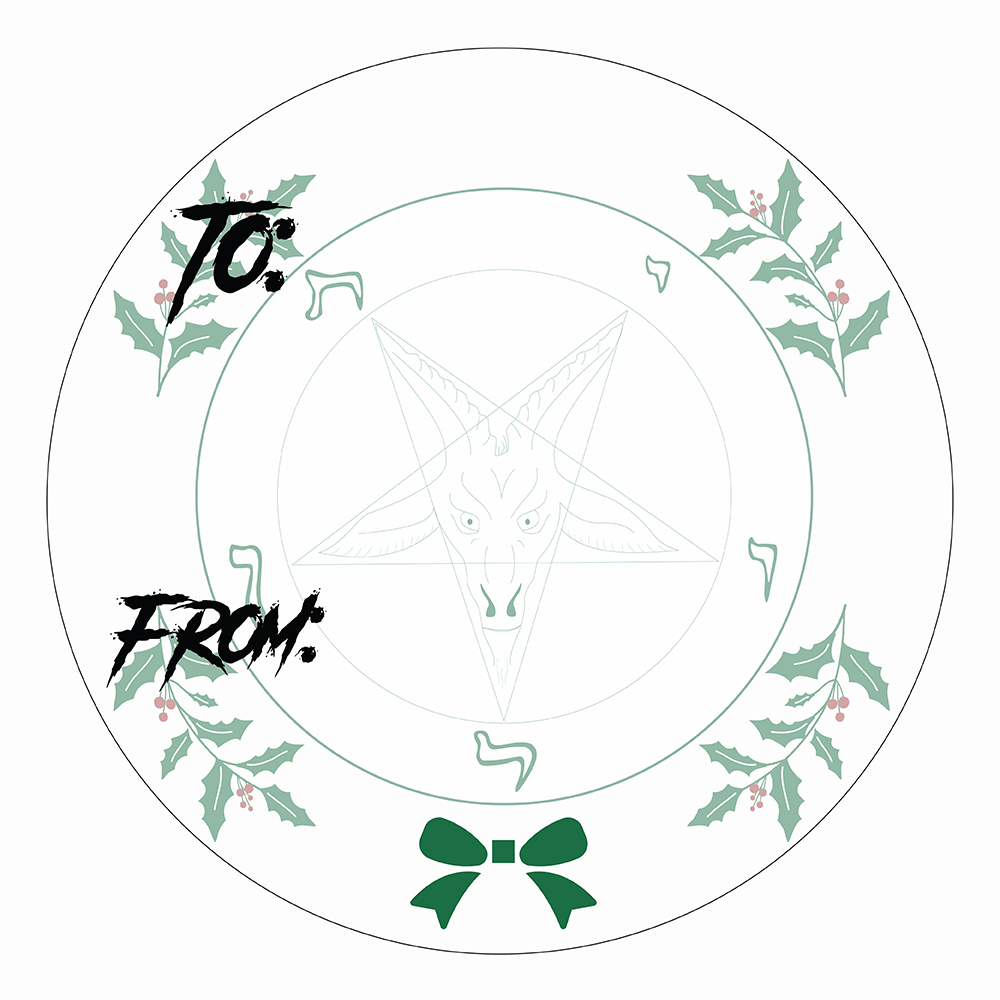 WAKE 'N' BAKE | 24 PACK OF SATANIC XMAS STICKERS