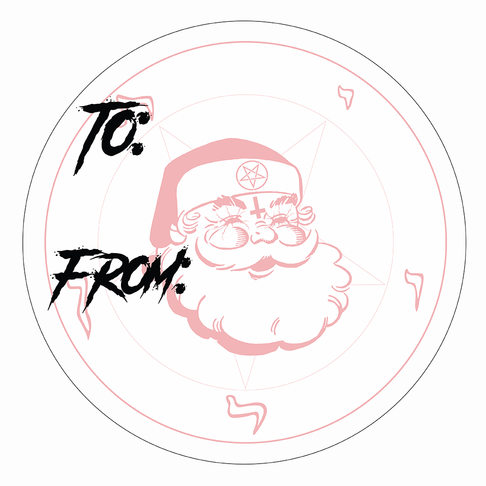WAKE 'N' BAKE | 24 PACK OF SATANIC XMAS STICKERS