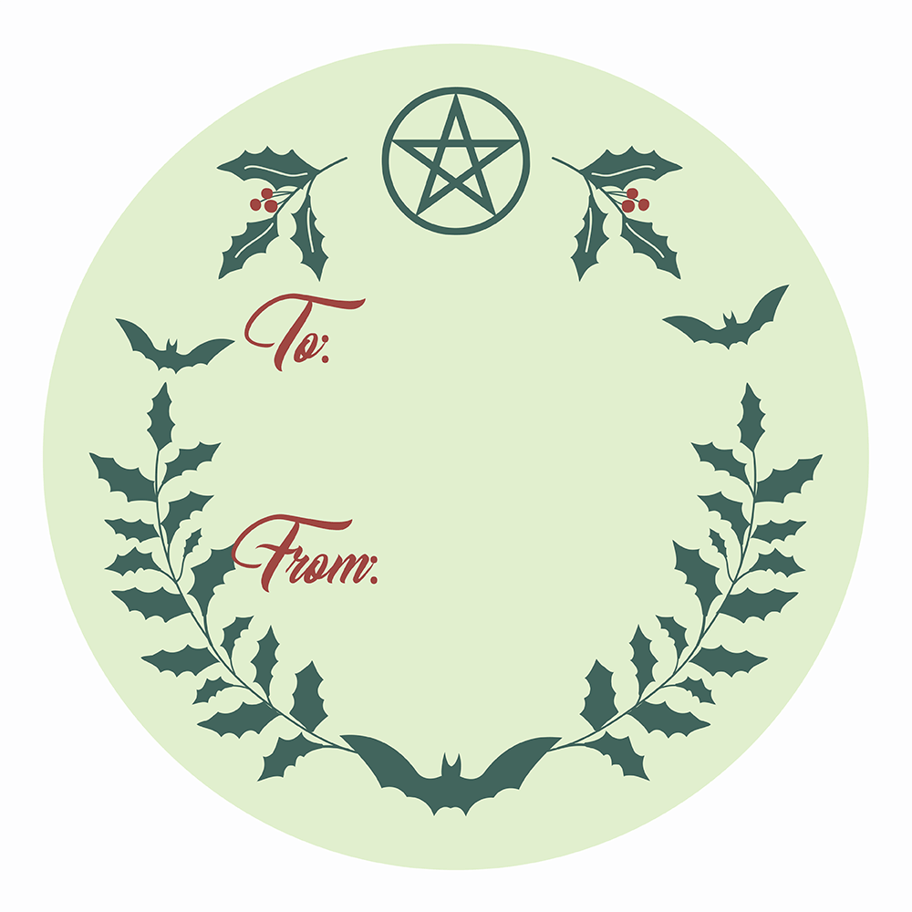 WAKE 'N' BAKE | 24 PACK OF SATANIC XMAS STICKERS
