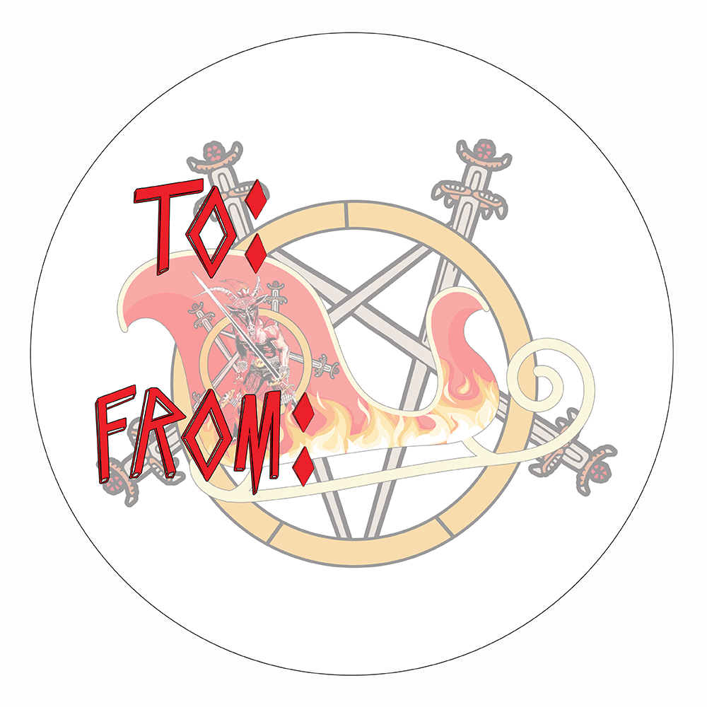 WAKE 'N' BAKE | 24 PACK OF SATANIC XMAS STICKERS