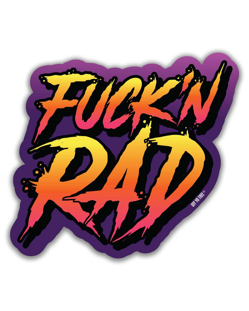 Purchase High-Quality Sticker Fkn Rad | The Bong Shop – Off Ya Tree