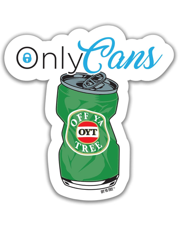 Only Cans Sticker