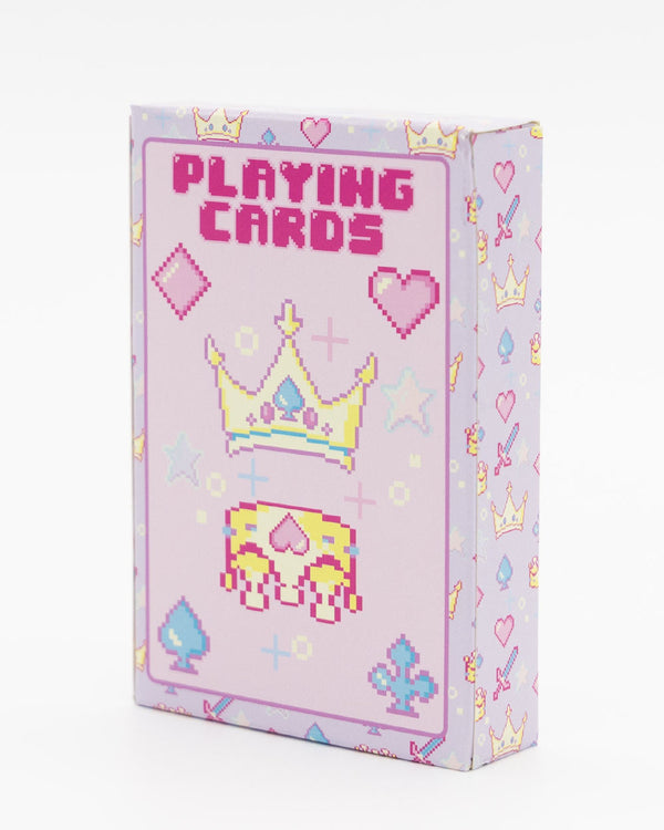 Pink Pixel Playing Cards