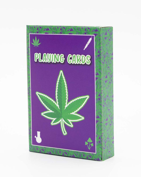 Purple 420 Playing Cards