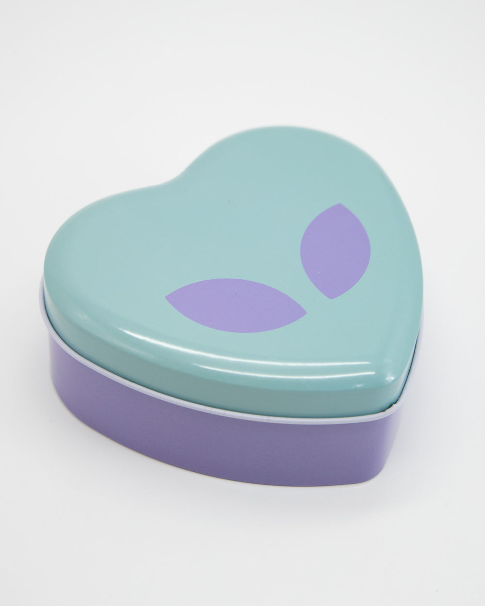 Alien Heart-Shaped Metal Tin