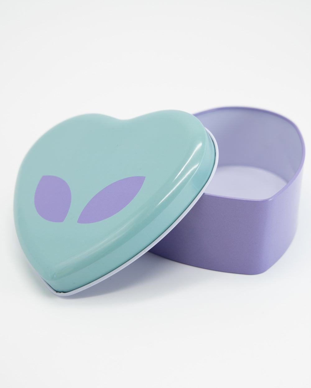 Alien Heart-Shaped Metal Tin