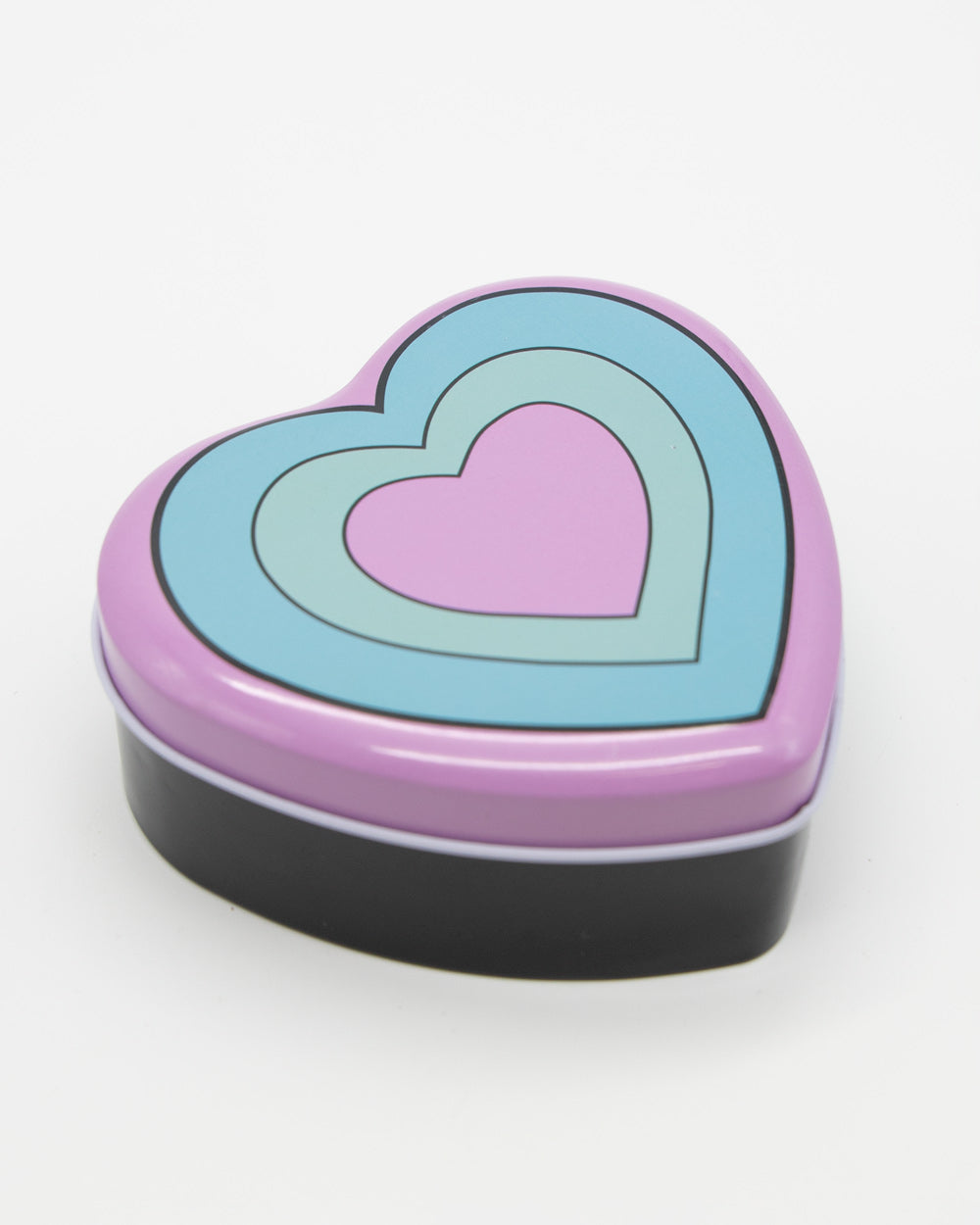 Trippy Hearts Heart-Shaped Metal Tin