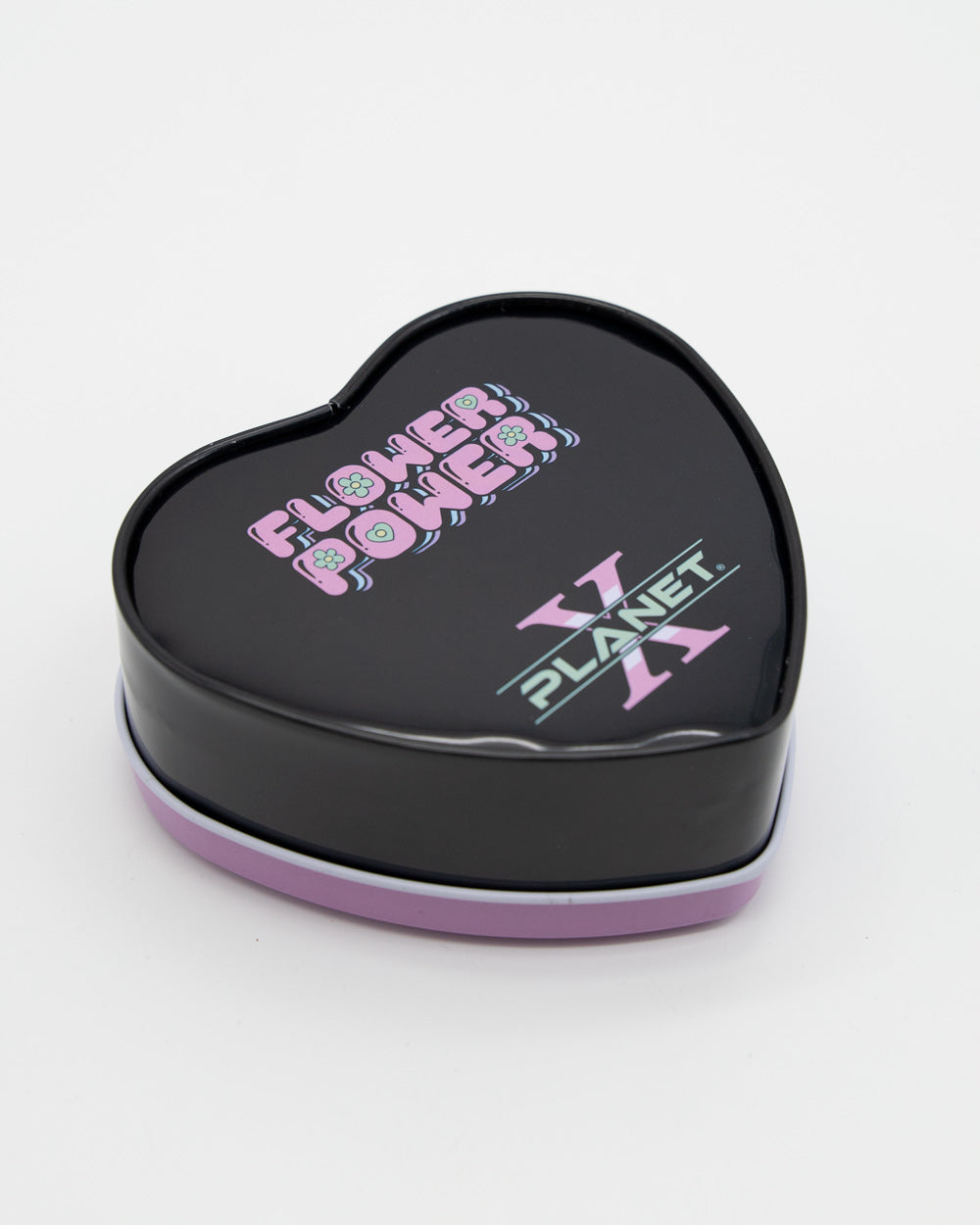 Trippy Hearts Heart-Shaped Metal Tin
