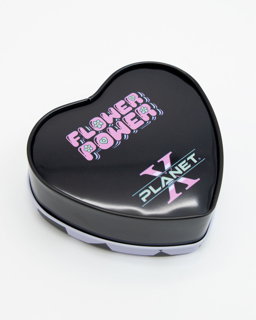 Checkers Heart-Shaped Metal Tin