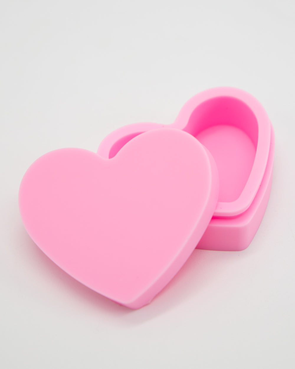Heart Shaped Silicone Trinket Box - Pink