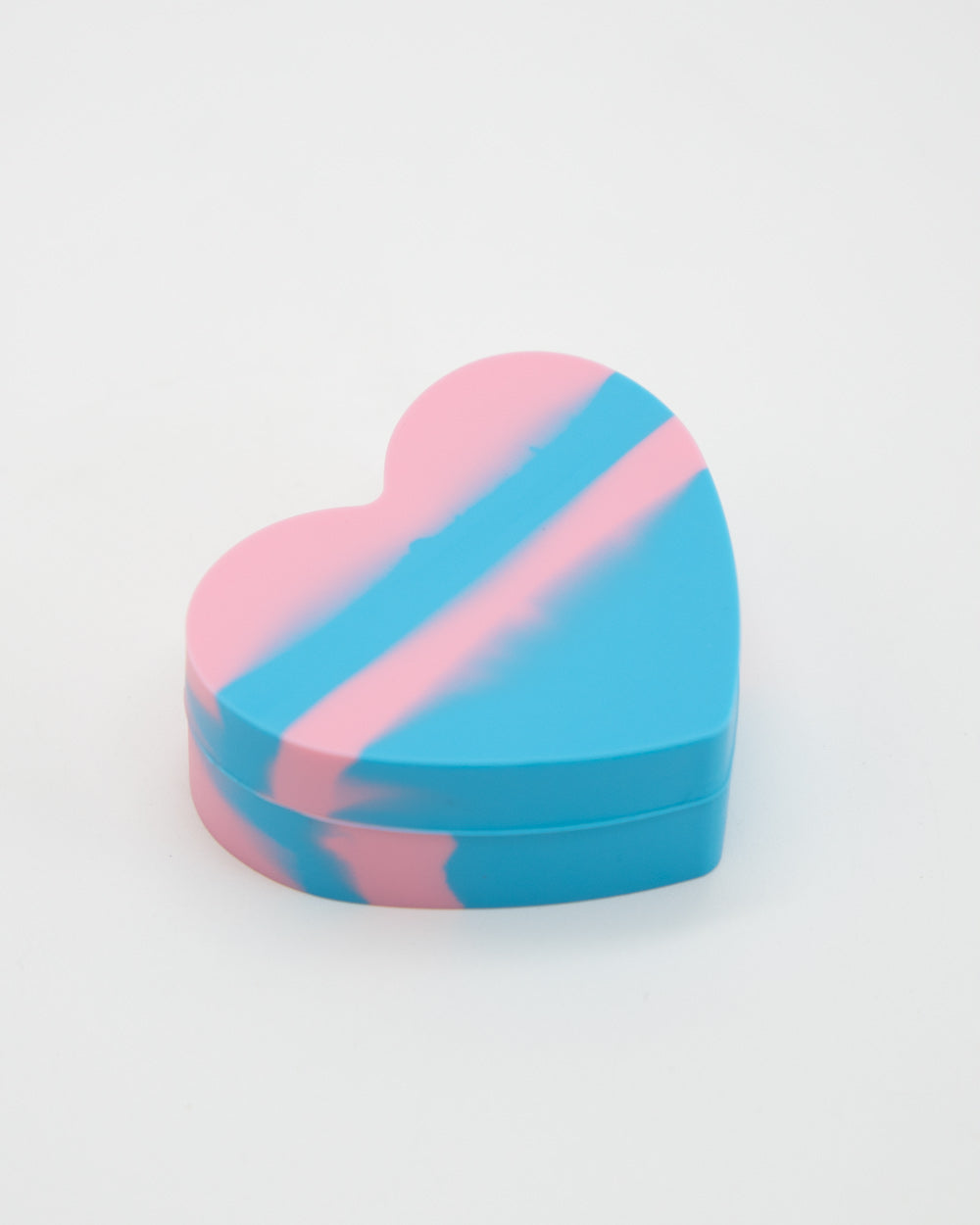 Heart Shaped Silicone Trinket Box - Blue & Pink