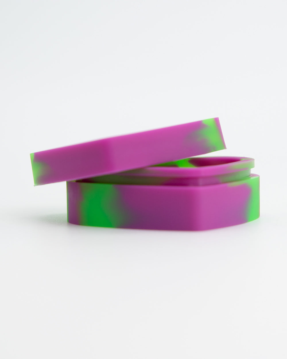 Heart Shaped Silicone Trinket Box - Purple & Green