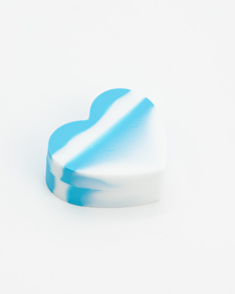 Heart Shaped Silicone Trinket Box - Blue & White