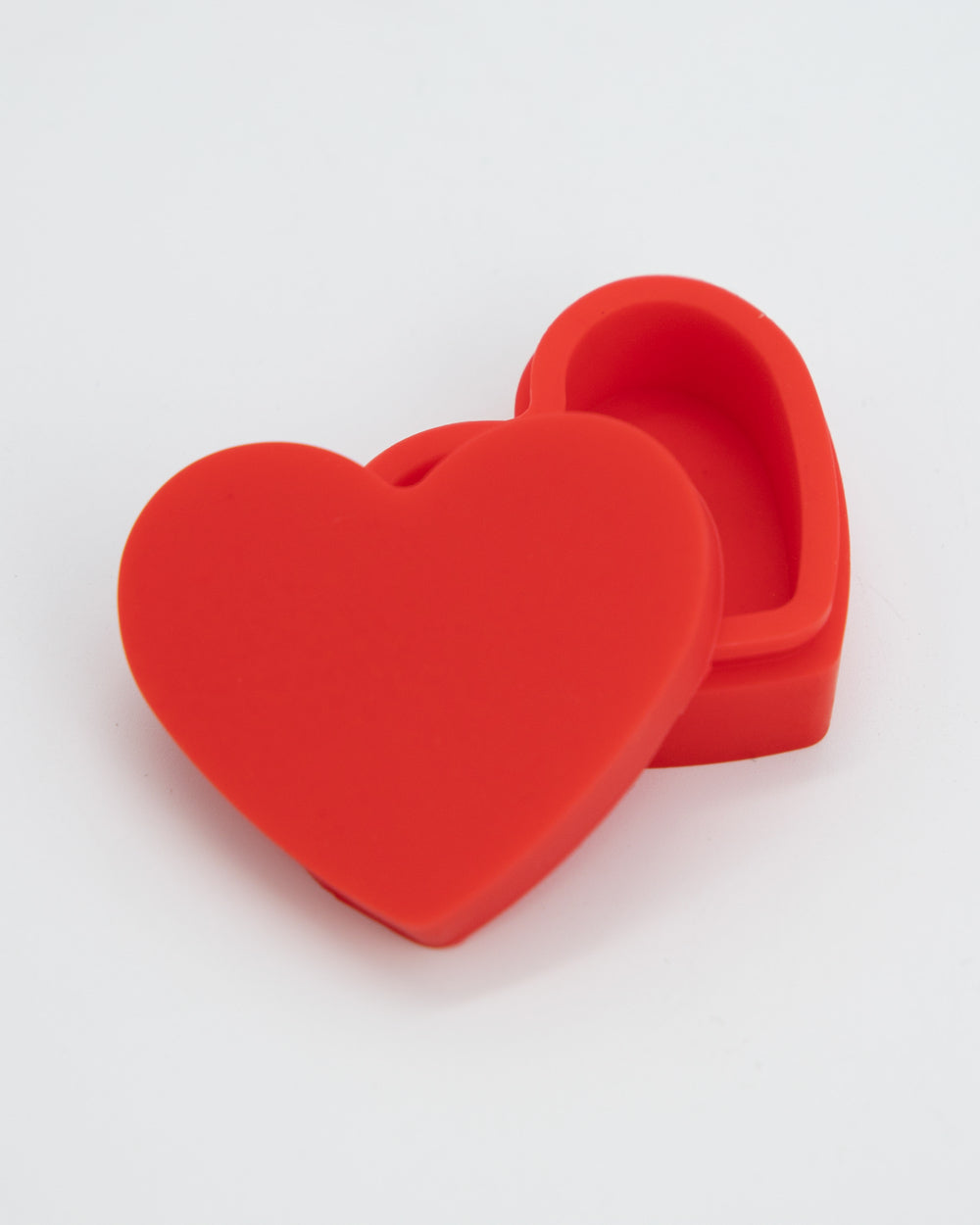Heart Shaped Silicone Trinket Box - Red