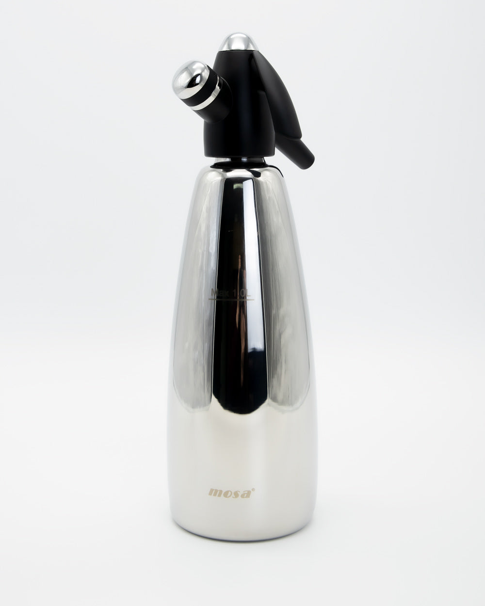 MOSA Classic Soda Siphon Stainless Steel 1 Litre - Black