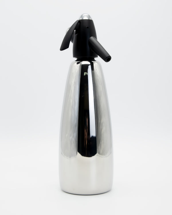 Mosa Classic Soda Siphon Stainless Steel 1 Litre - Black
