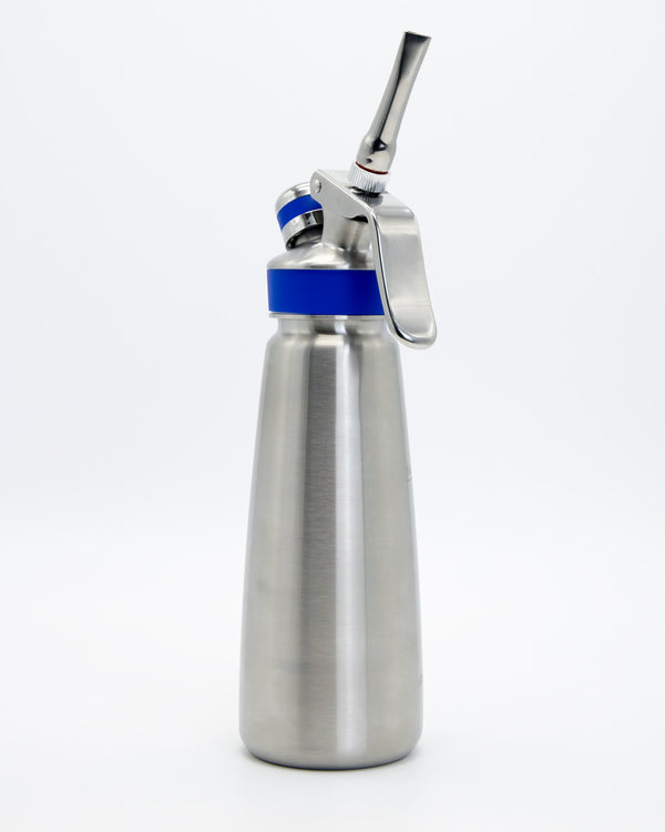 Mosa Nitrogen Dispenser Master Whipper Stainless Steel With Blue Accent 0.5L