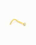 Aurora Borealis Bejewelled Gold Nose Stud