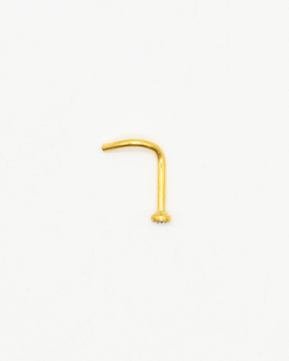 CZ Bejewelled Gold Nose Stud