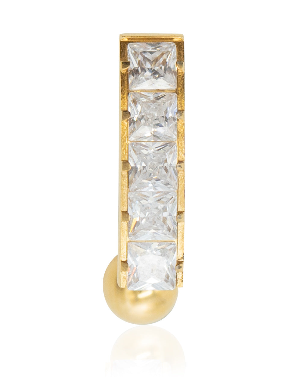 Titanium Navel Cluster Bar