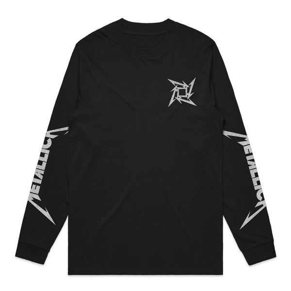 Metallica - Ninja Star - Black Long Sleeve T-shirt