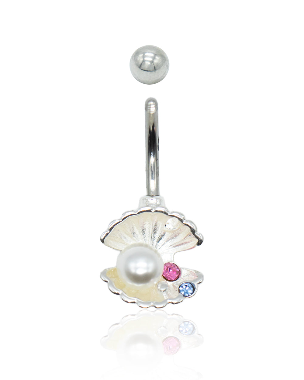 Under The Sea Clam Shell Navel Bar – Off Ya Tree